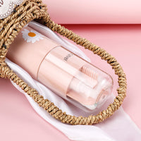 Portable Travel Toiletry Kit with Toothbrush Holder, Towel, and Refillable Bottles