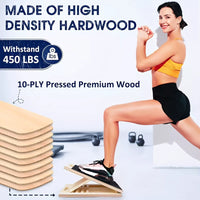 Wooden Slant Board for Calf Stretching and Fitness