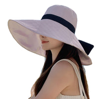 Women's Wide Brim Sun Hat UV Protection Fisherman Cap for Outdoor Summer Vacation
