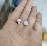 BJD Doll Glass Eyes with No Pupil Dots, Clay Material, Various Sizes 6-18MM