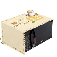 Microwave Oven Dust Cover with Nordic Style Print, Oil-Proof and Waterproof Appliance Cover