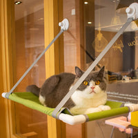 Cat Window Hammock with Suction Cups, All-Season Pet Perch for Sunbathing