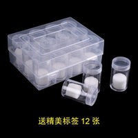 12-Pack Coin Roll Storage Tubes for Commemorative Coins and 30mm Currency