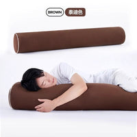 Body Pillow for Side Sleepers, Removable Washable Cotton Linen Sofa Bed Lumbar Support Pillow