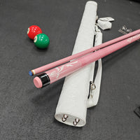 2-Piece 150cm American Pool Cue Stick Set with 12.5mm Tip for Billiards