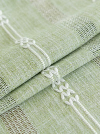 Light Green Cotton Linen Tablecloth for Dining Table, Japanese Style Rectangular Desk Cover, Fresh Tea Table Cloth