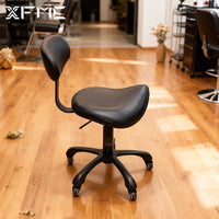 Ergonomic Saddle Stool with Backrest for Dental, Medical, Beauty, and Salon Professionals