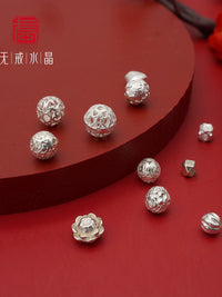 S925 Sterling Silver Spacer Beads for DIY Crystal Bracelets and Jewelry Making