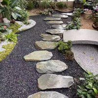 Natural Bluestone Irregular Stepping Stones for Outdoor Garden and Patio Pathways