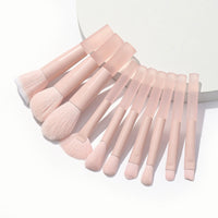 10-Piece Mini Candy Jelly Makeup Brush Set with Bag/Holder for Powder, Concealer, Highlighter