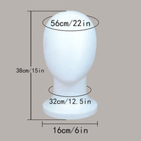 Real Hair Mannequin Head for Hairdressing Practice, Styling, Perming, and Cutting