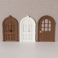 Miniature French Door Model for DIY Dollhouse Decor