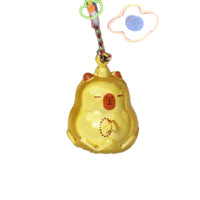 Capybara Wind Chime Keychain for Backpacks and Phones, Cute Animal Charm Gift for Girls