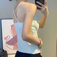 Women's Seamless Padded Camisole with Built-in Bra, Slimming Tank Top for Layering or Outerwear