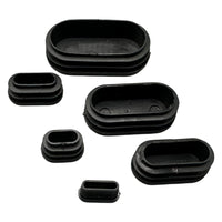 Oval Tube Inserts for Furniture Legs - PE Plastic End Caps for Chairs and Tables