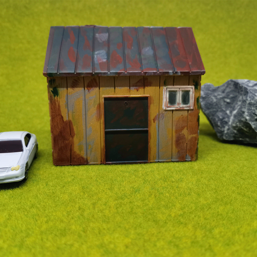Miniature Military Building Model for Dioramas and Dollhouses