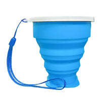 Collapsible Silicone Travel Cup - Portable Outdoor Sports Water Bottle & Mouthwash Cup