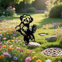 Havana Dog Metal Garden Stake Outdoor Lawn Ornament Christmas Gift