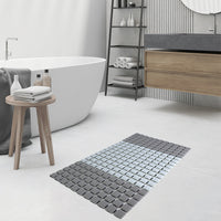 Non-Slip Shower Mat with Suction Cups, PP+TPE Bathroom Floor Mat, Quick-Drying Drain Mat for Bathtub and Shower