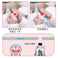 Portable Lanyard for Water Bottles & Handheld Fans - Adjustable Silicone Ring Strap