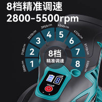 Cordless 21V Lithium-Ion Car Polisher and Waxer with Eccentric Shaft