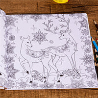 Magical Winter Christmas Coloring Book for Kids