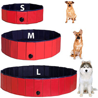 Foldable PVC Pet Swimming Pool Dog Bath Tub Outdoor Pet Paddling Pool