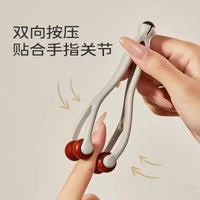 Natural Sandalwood Finger Massager Roller for Joint and Meridian Acupressure
