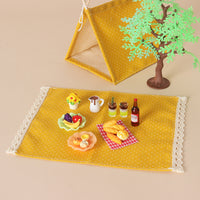 Dollhouse Miniature Picnic Mat Rug Furniture Decor Accessory