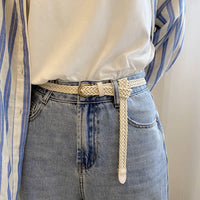 Women's Casual Wax Rope Woven Belt for Dresses & Pants