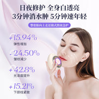 Microcurrent Facial Massager with Jade Stone & Photon Therapy for Skin Rejuvenation and Essence Import
