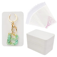 Blank Kraft Paper Display Cards for Keychain Jewelry