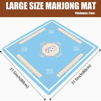 American Style Diatomaceous Earth Mahjong Mat with Crystal Velvet Tablecloth for Quiet Entertainment