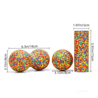 EPP Mini Foam Roller, Peanut Ball, and Yoga Ball Set for Muscle Massage and Fitness