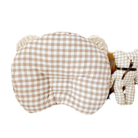 Muji-Style Washed Cotton Pet Pillow for Dogs and Cats - Cartoon Bear Neck Support and Sleep Aid