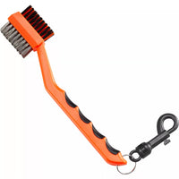 Golf Club Cleaning Brush Double-Sided Nylon and Steel Bristle Head Cleaner Tool