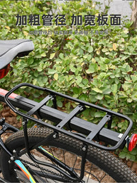 Bicycle Rear Rack with Basket, Quick Release Mountain Bike Cargo Carrier, Steel Luggage Rack for Cycling