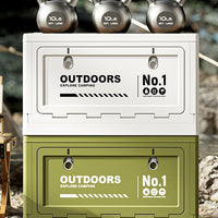 Outdoor Folding Storage Box, Large Capacity Portable Camping Organizer