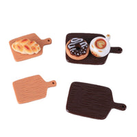 Miniature Wood Grain Tray for Dollhouse Decor and DIY Crafts