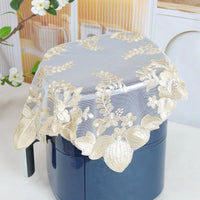 Korean Style Lace Embroidered Dust Cover for Air Fryer Tea Tray Rice Cooker Blender