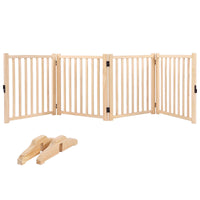 Wooden Pet Playpen for Small to Medium Dogs and Cats, Foldable Indoor Barrier Gate, Anti-Escape Fence