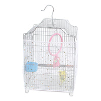 Bird Cage Seed Catcher Mesh Cover for Parakeets and Cockatiels, Splash-Proof Dust-Proof Mosquito Net