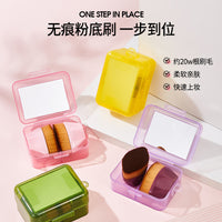 Mushroom Head Makeup Sponge Set with Mirror and Brush