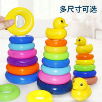 Baby Stacking Rings Rainbow Tumbler Toy Set for Early Educational Development