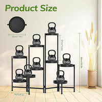 Nordic Style 9-Tier Heavy Duty Metal Plant Stand for Indoor Outdoor Use