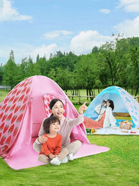 Pop-Up Beach Tent UV Protection Sun Shelter for 3-4 People, Portable Folding Outdoor Fishing Tent