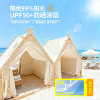 Outdoor Triangle Glamping Tent for Dining, Hotpot, BBQ, and Stargazing