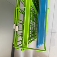 Heavy-Duty Pet Crate with Toilet Tray for Small to Large Dogs and Cats, Indoor Kedi Teddy Dog Kennel