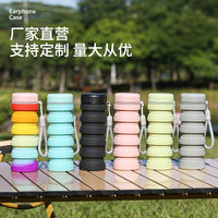 Collapsible Silicone Water Bottle for Travel, Camping, and Outdoor Activities - Portable and Leak-Proof