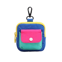 2025 New Mini Portable Coin Purse with Zipper, Contrast Color Small Card Holder & Earphone Pouch